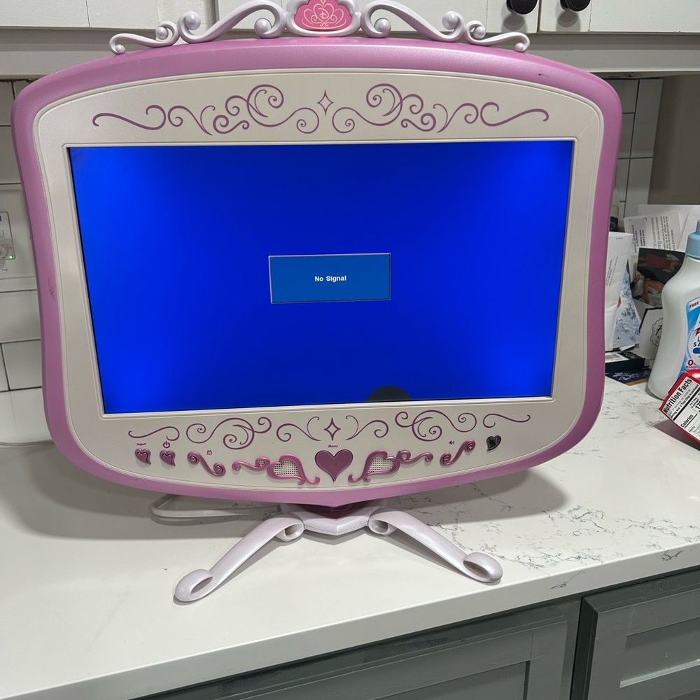 Disney Princess Pink & White Decorative Kids TV